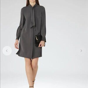 EUC Reiss Hue Tie Kneck shirt dress - US 8 / EU 40 / UK 12 - gray